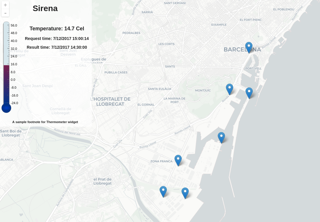 mapa de sensores del port de barcelona